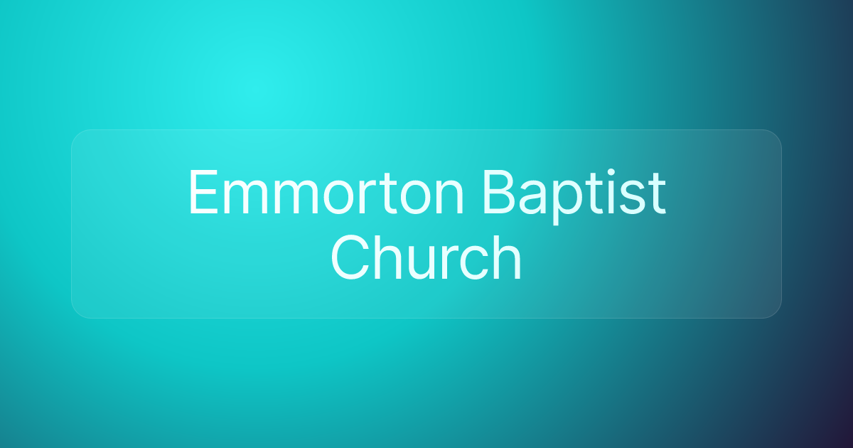Emmorton Baptist Church