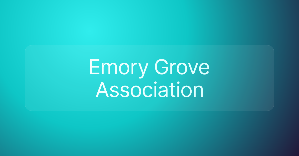Emory Grove Association