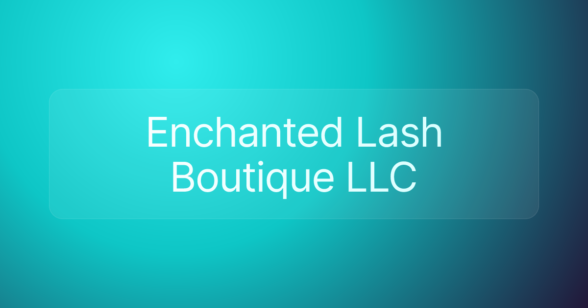 Enchanted Lash Boutique LLC