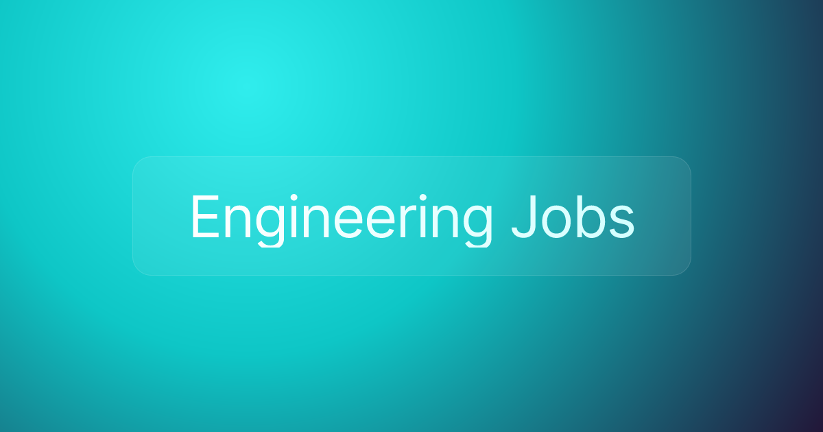 Engineering Jobs