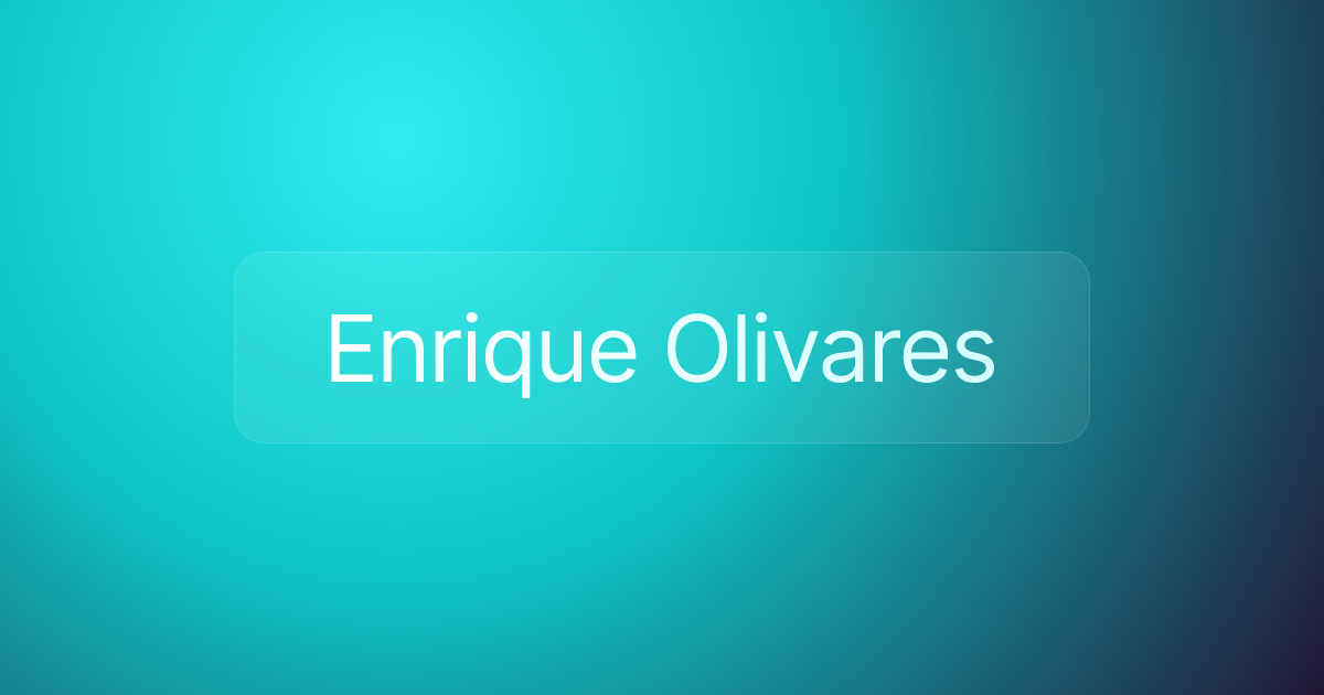 Enrique Olivares