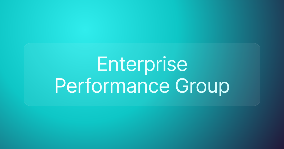 Enterprise Performance Group