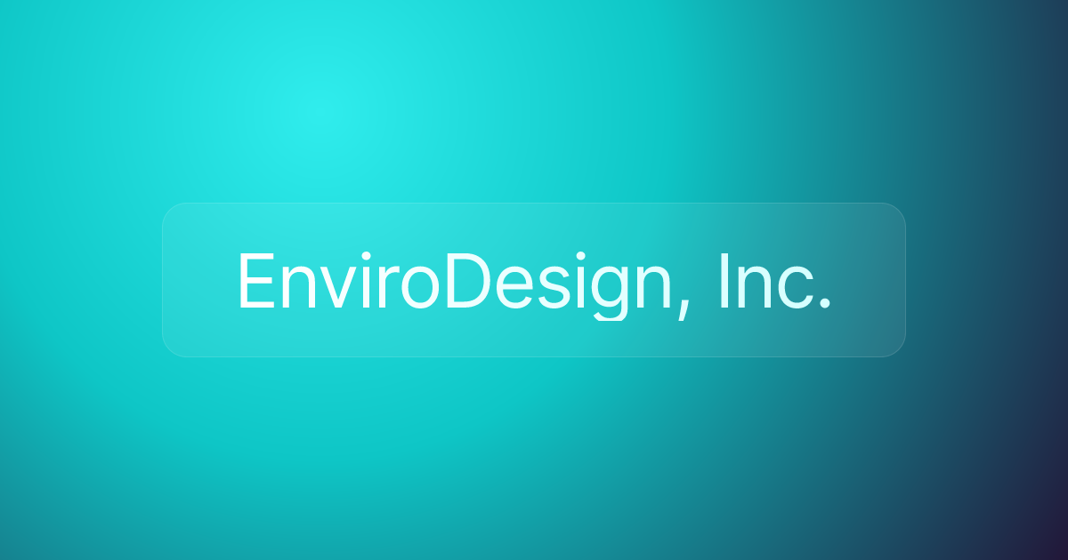 EnviroDesign, Inc.