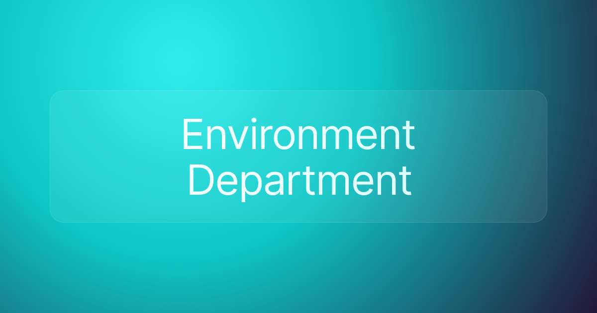 Environment Department