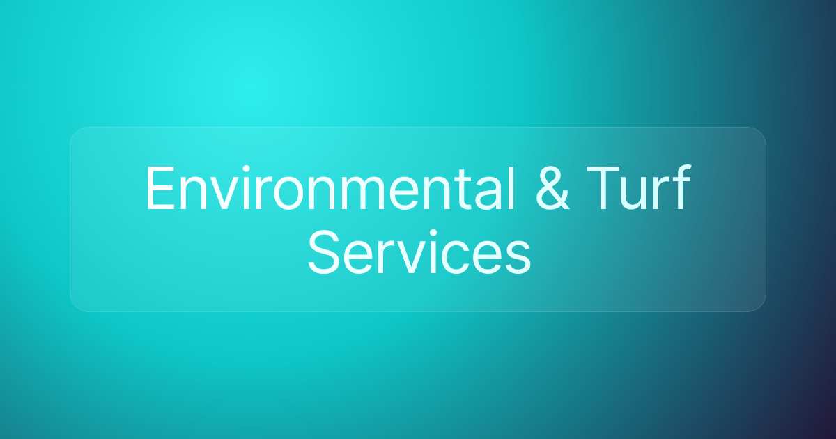 Environmental & Turf Services