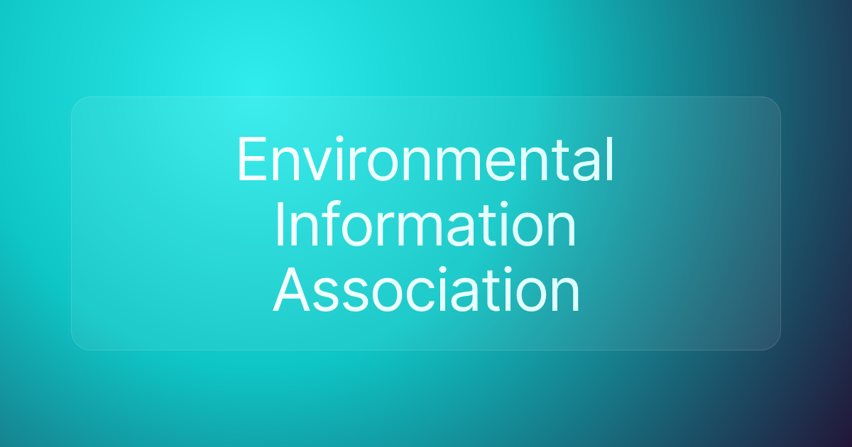 Environmental Information Association