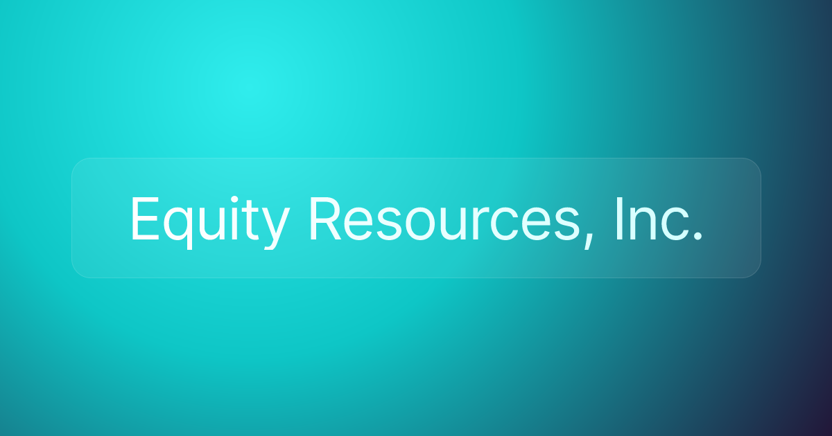 Equity Resources, Inc.
