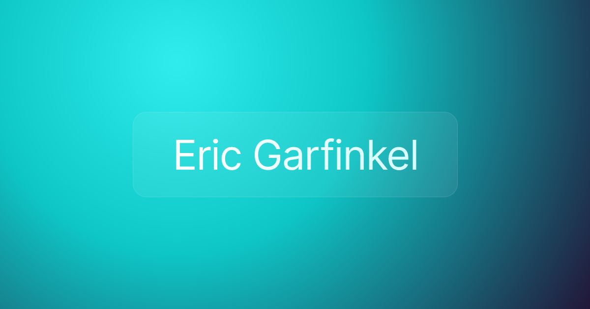 Eric Garfinkel