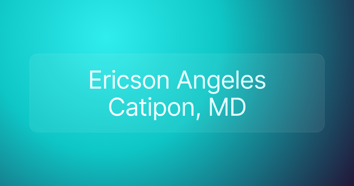 Ericson Angeles Catipon, MD