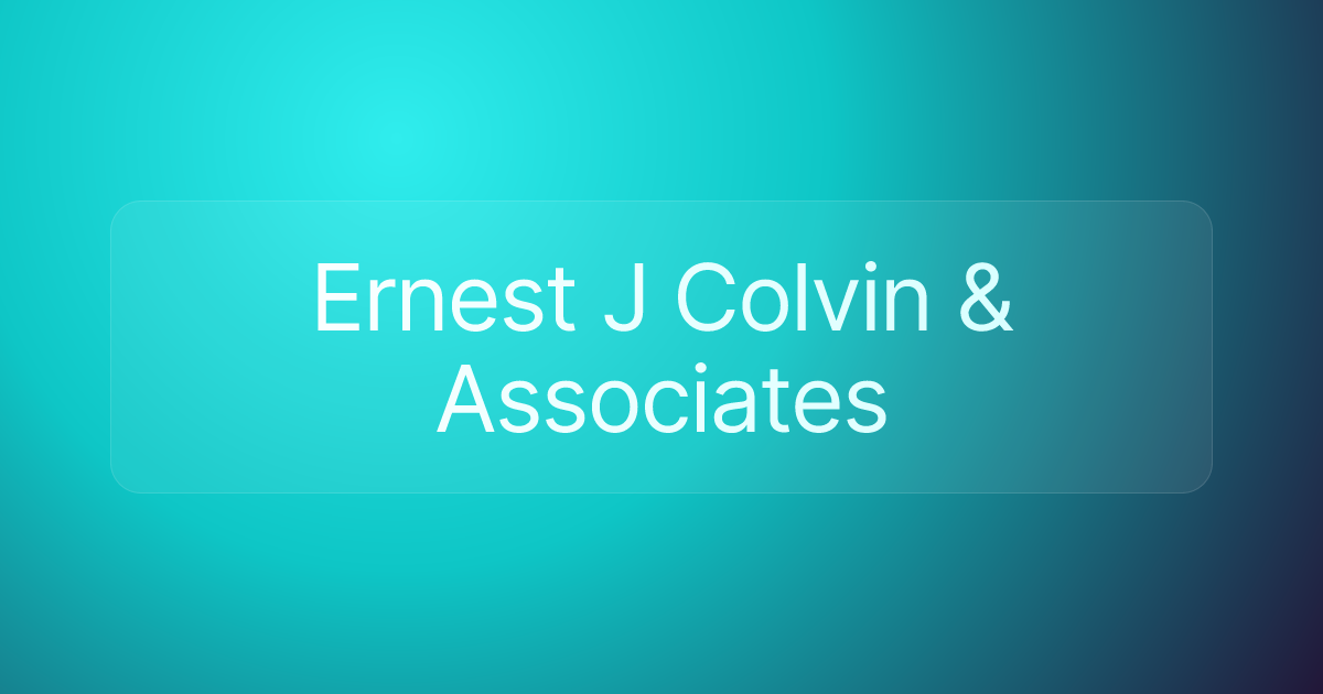 Ernest J Colvin & Associates