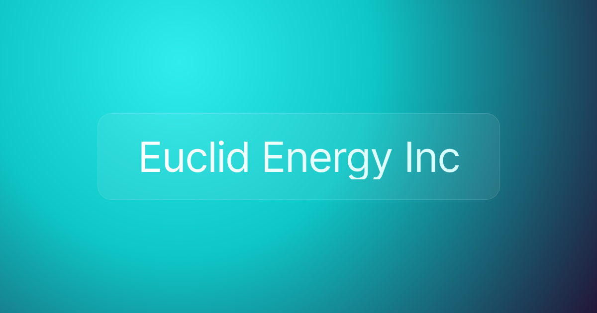 Euclid Energy Inc