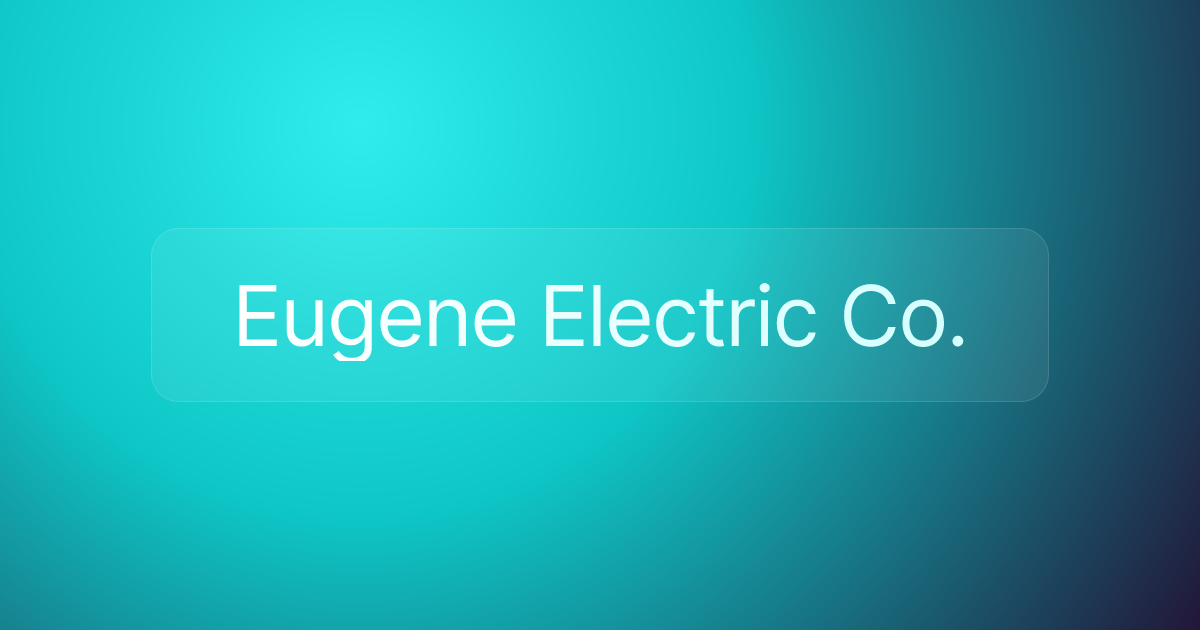 Eugene Electric Co.