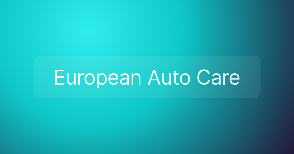 European Auto Care