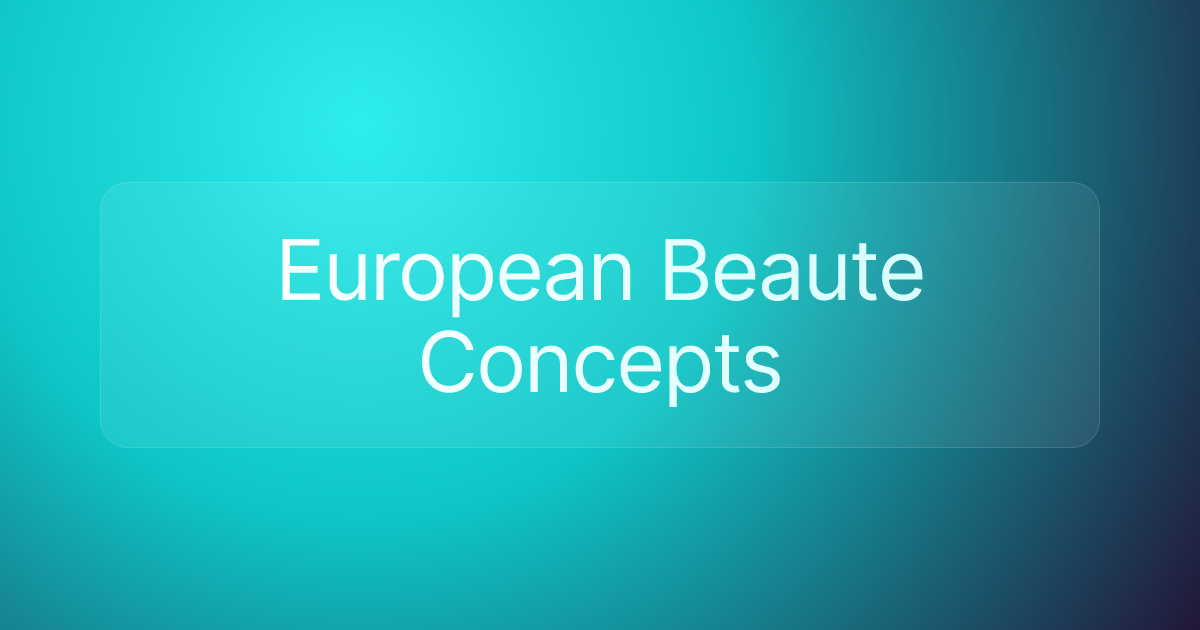 European Beaute Concepts