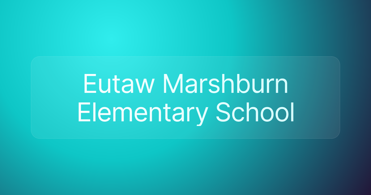 Eutaw Marshburn Elementary School
