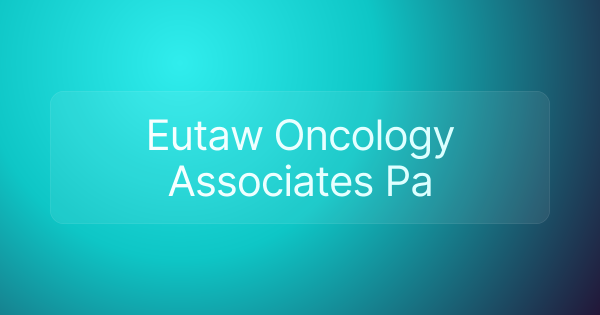 Eutaw Oncology Associates Pa