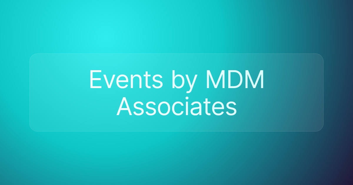 Events by MDM Associates