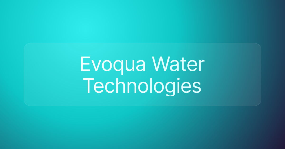 Evoqua Water Technologies