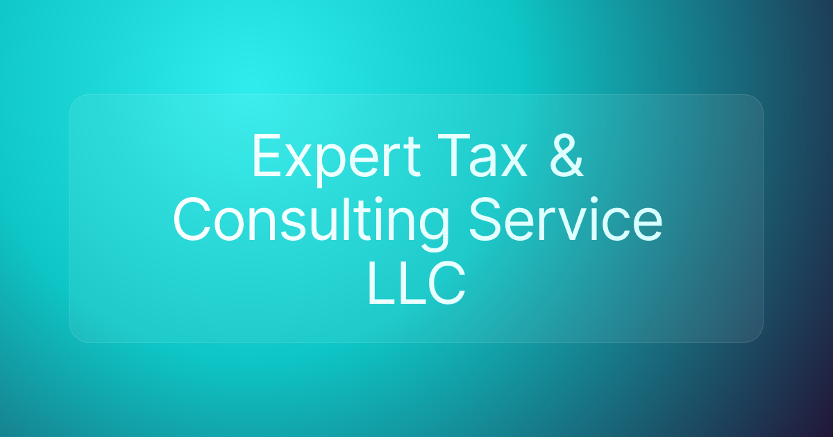 Expert Tax & Consulting Service LLC