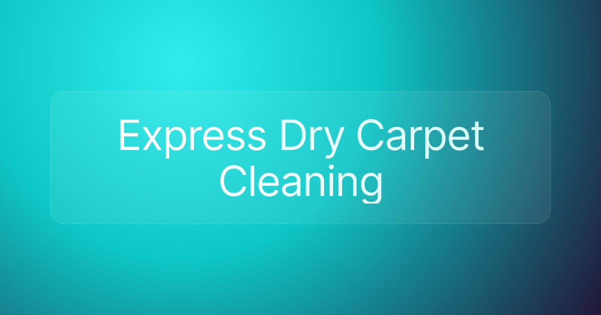 Express Dry Carpet Cleaning