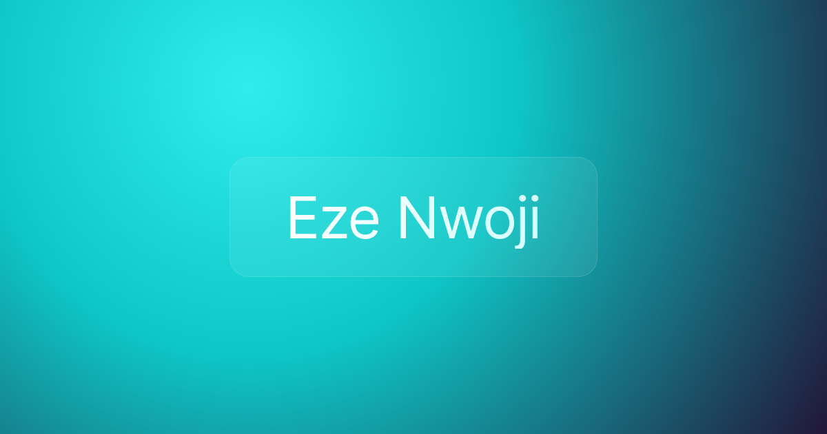 Eze Nwoji