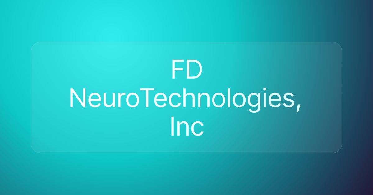 FD NeuroTechnologies, Inc
