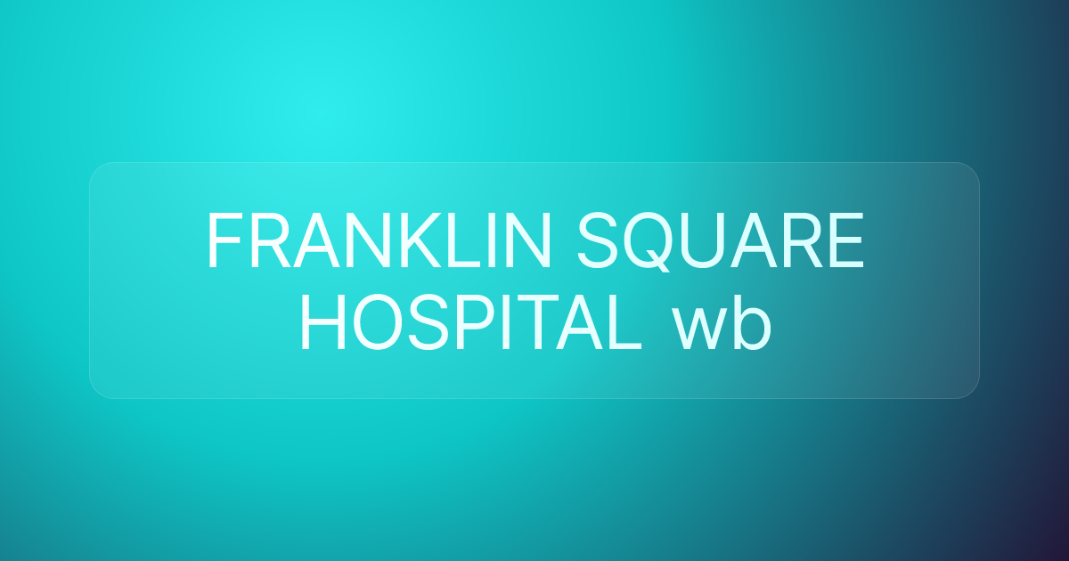 FRANKLIN SQUARE HOSPITAL wb
