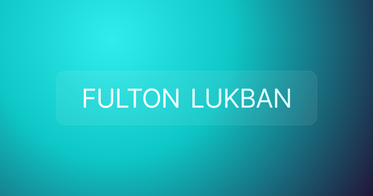 FULTON LUKBAN