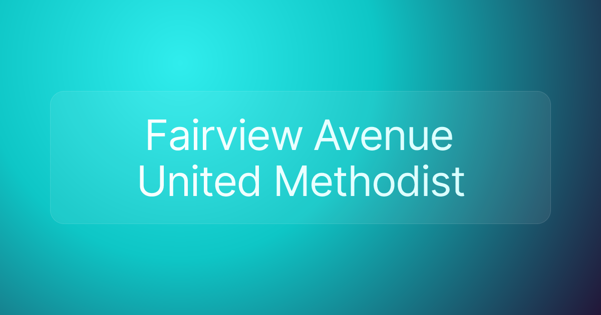 Fairview Avenue United Methodist