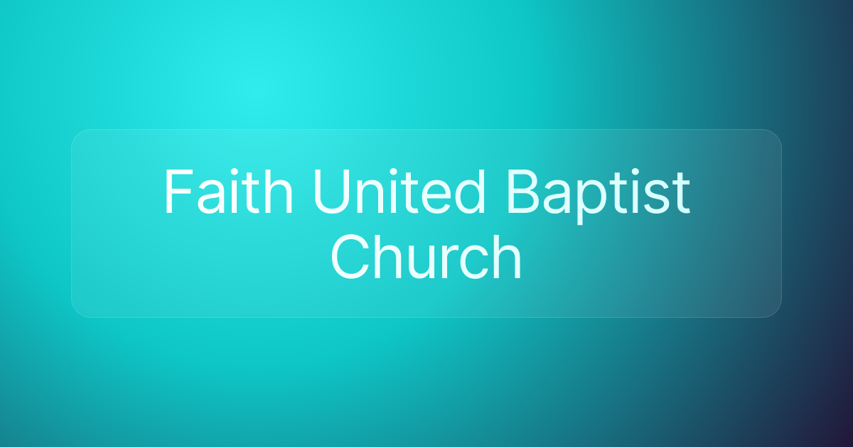 Faith United Baptist Church