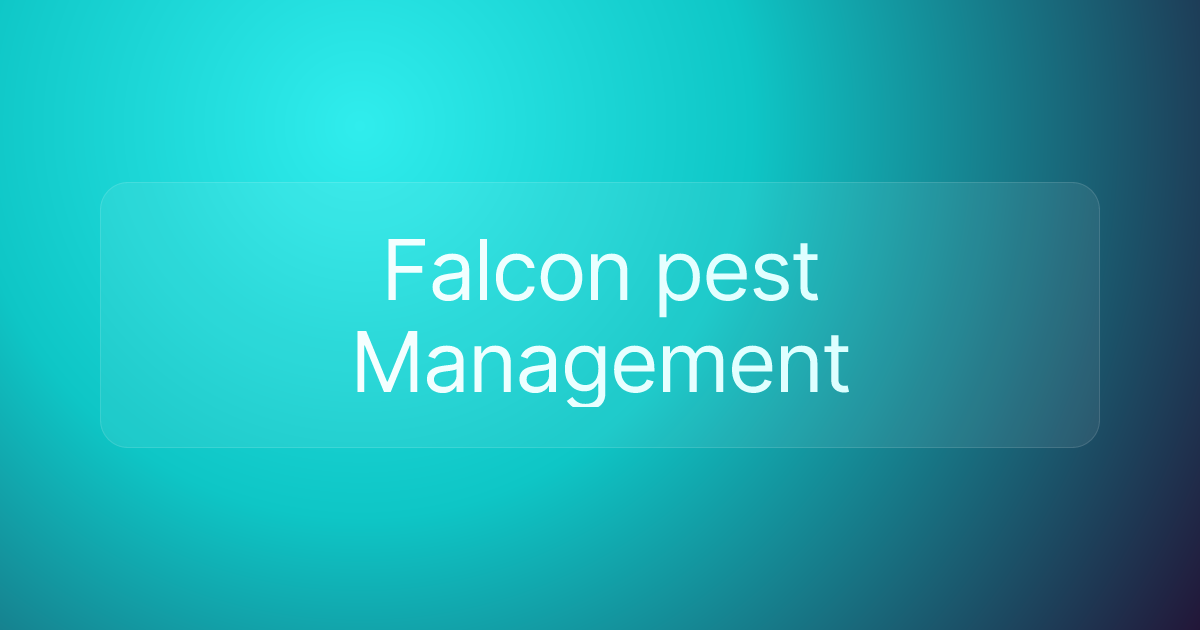 Falcon pest Management