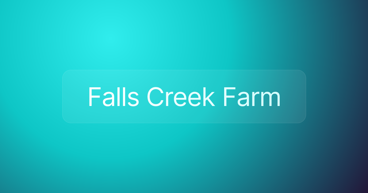 Falls Creek Farm