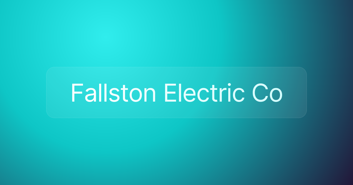 Fallston Electric Co