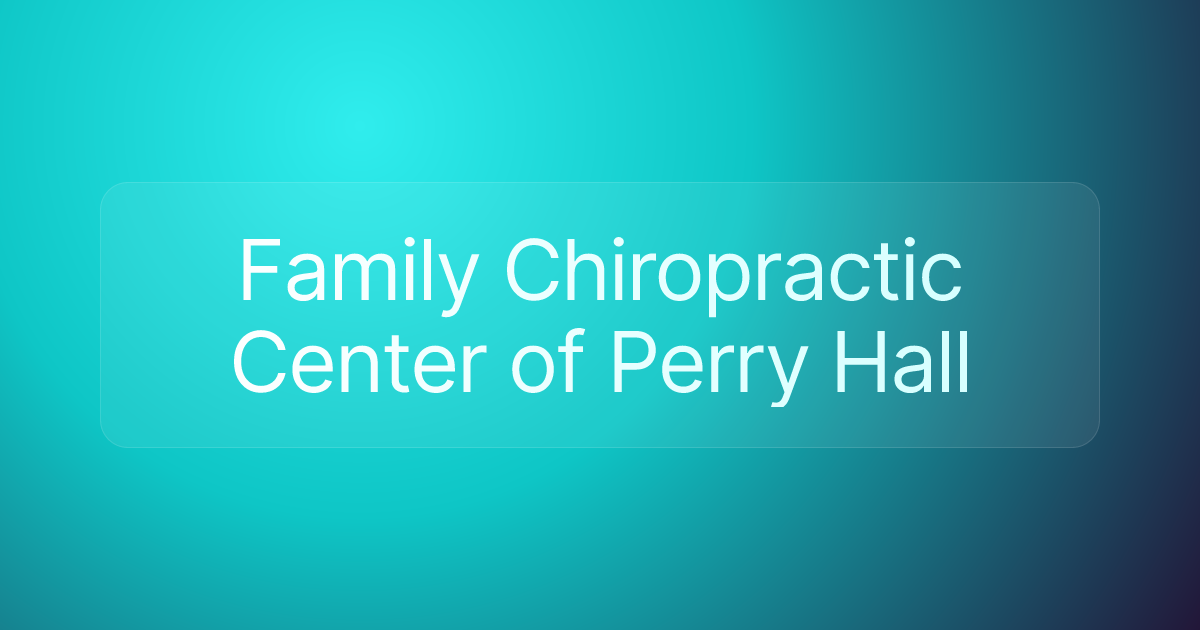 Family Chiropractic Center of Perry Hall