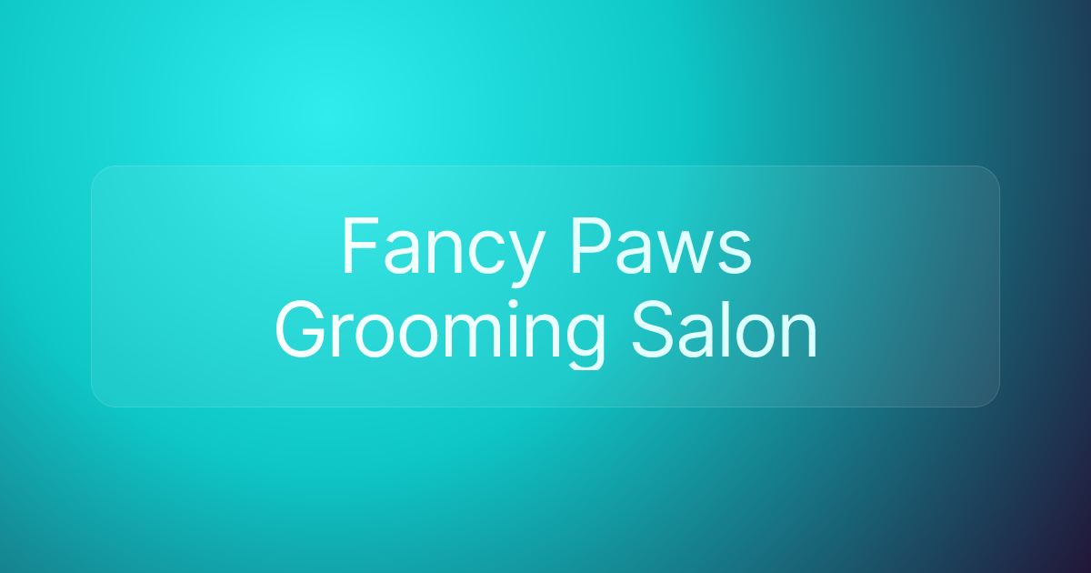 Fancy Paws Grooming Salon