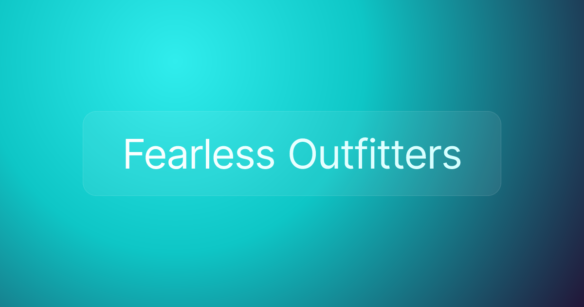 Fearless Outfitters