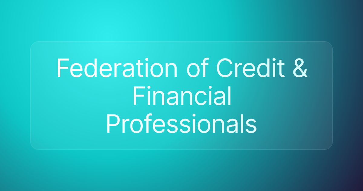 Federation of Credit & Financial Professionals