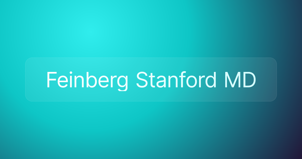 Feinberg Stanford MD