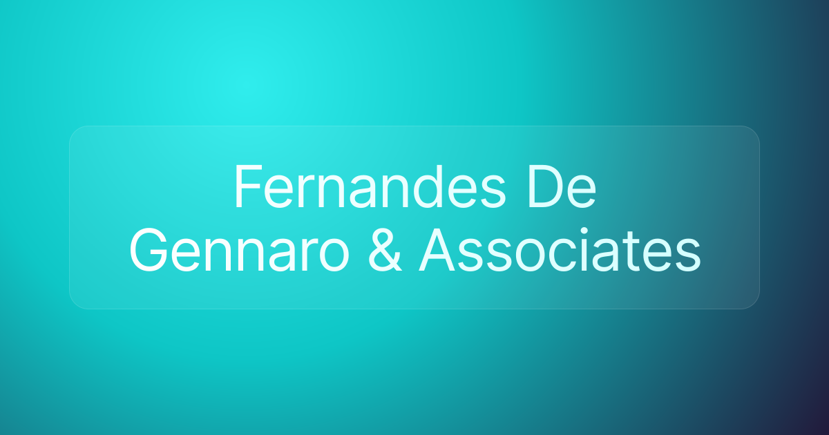 Fernandes De Gennaro & Associates