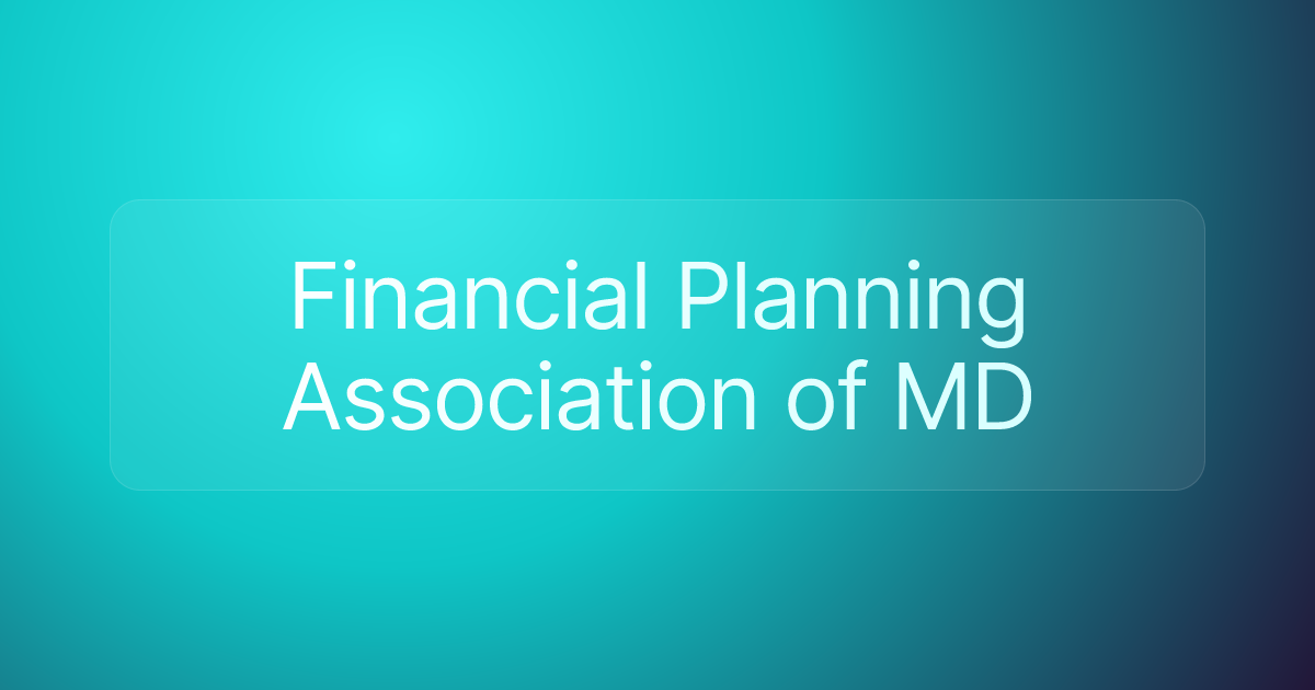 Financial Planning Association of MD