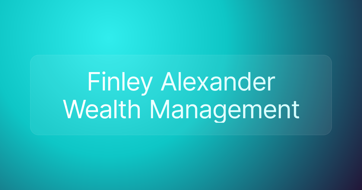 Finley Alexander Wealth Management