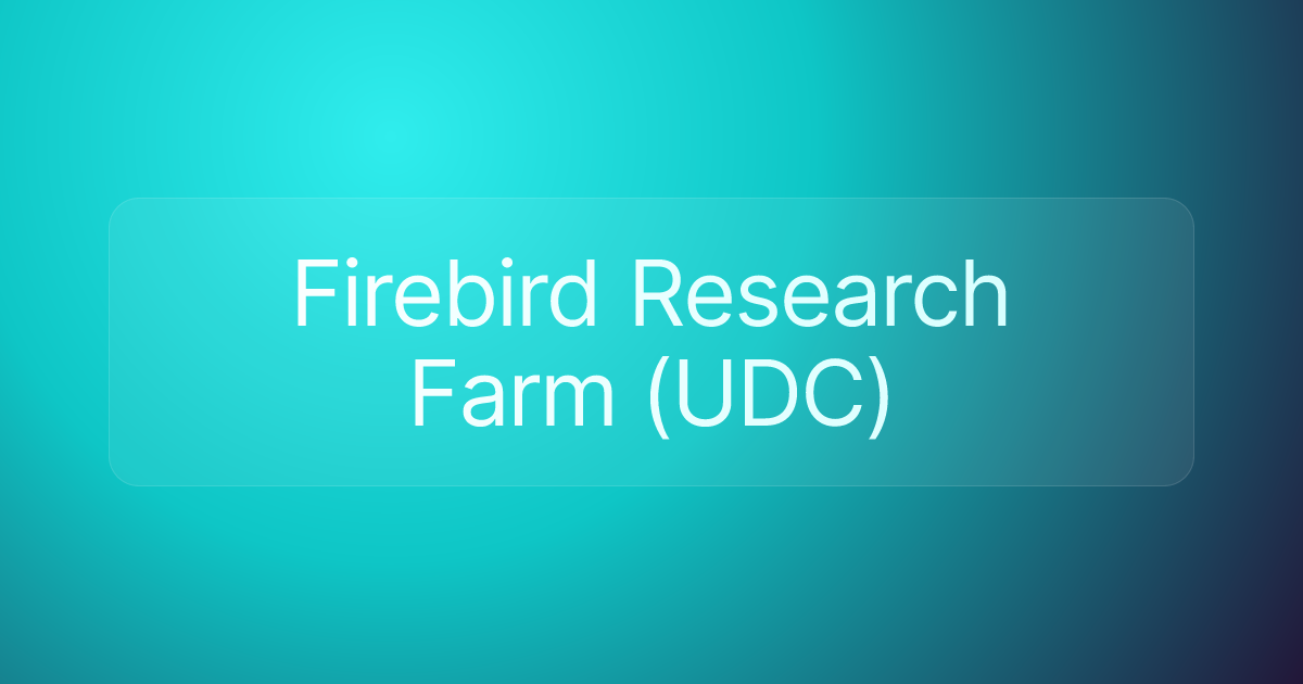 Firebird Research Farm (UDC)