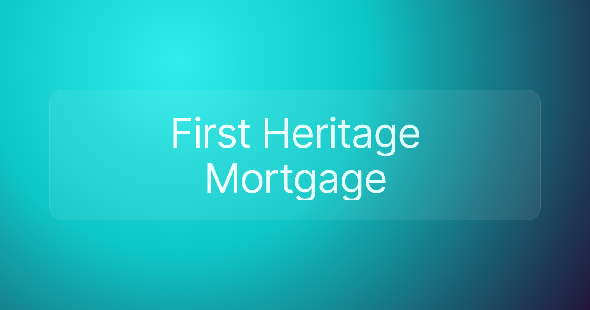 First Heritage Mortgage