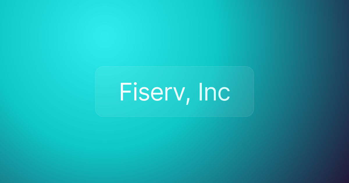 Fiserv, Inc
