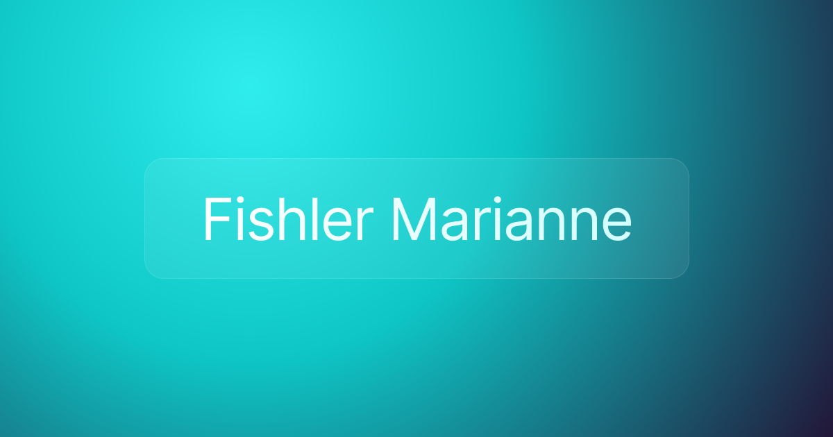 Fishler Marianne