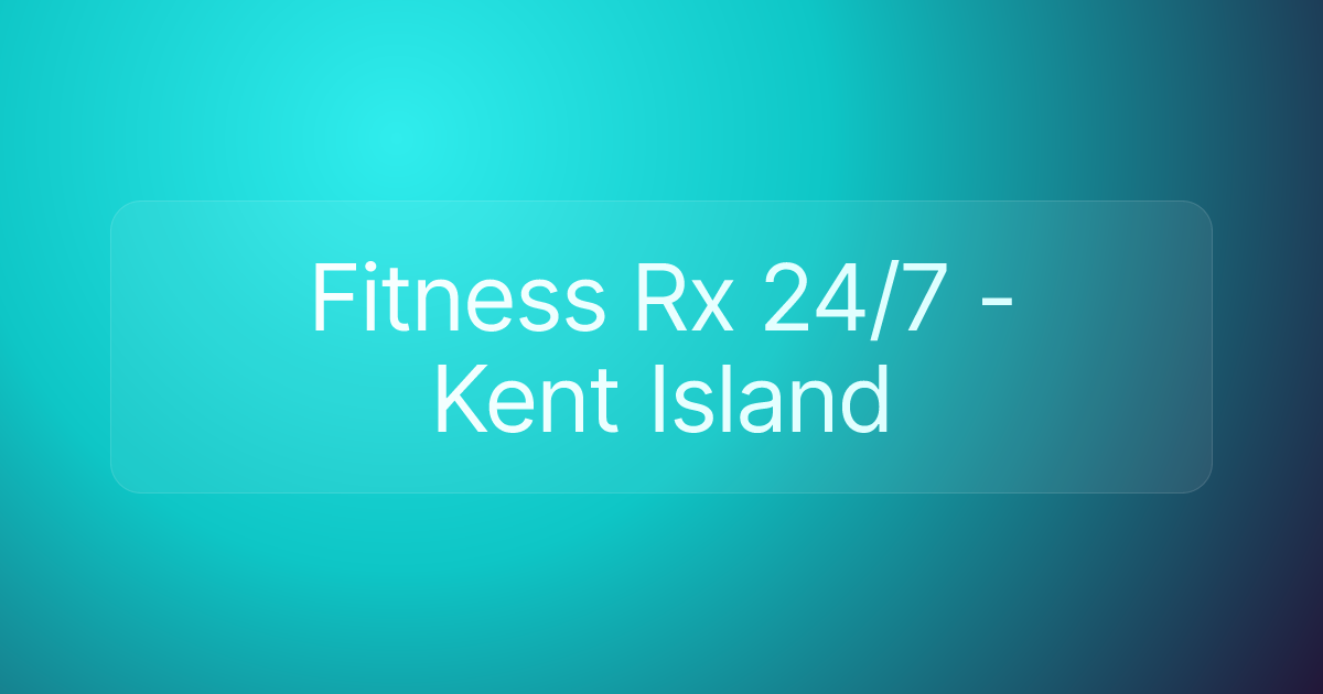 Fitness Rx 24/7 - Kent Island
