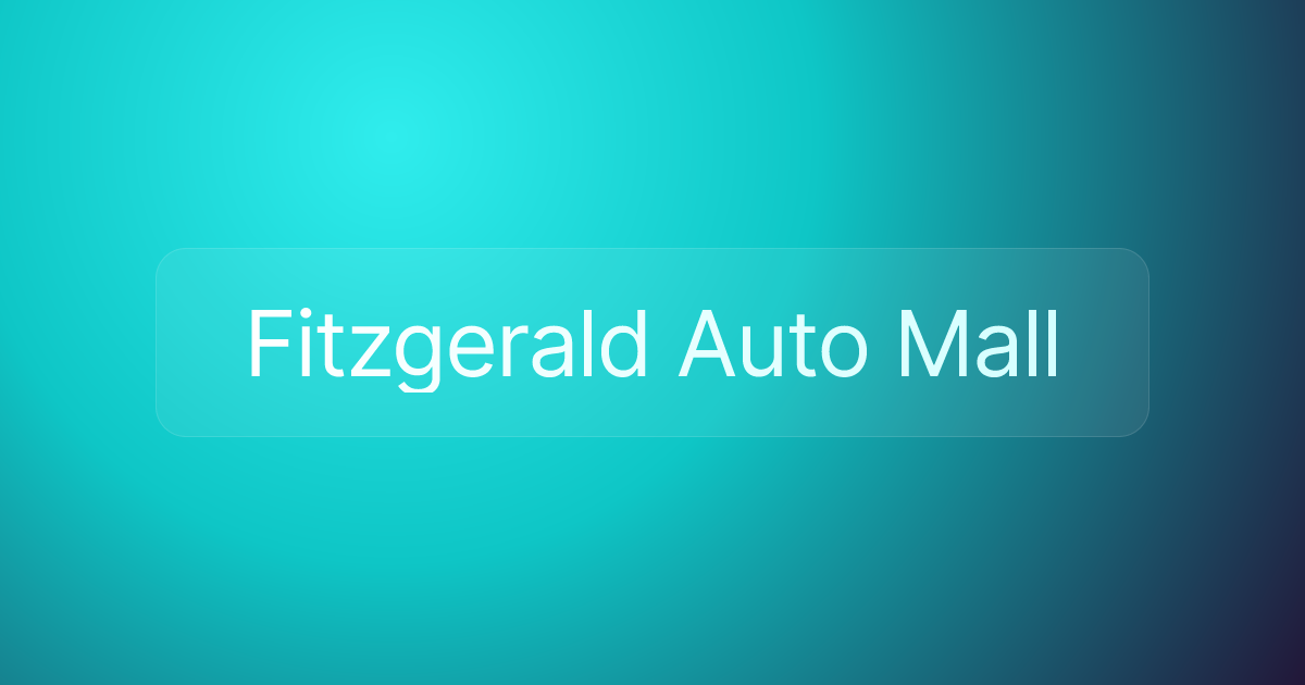 Fitzgerald Auto Mall