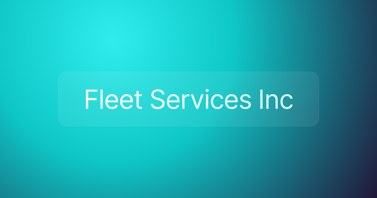 Fleet Services Inc