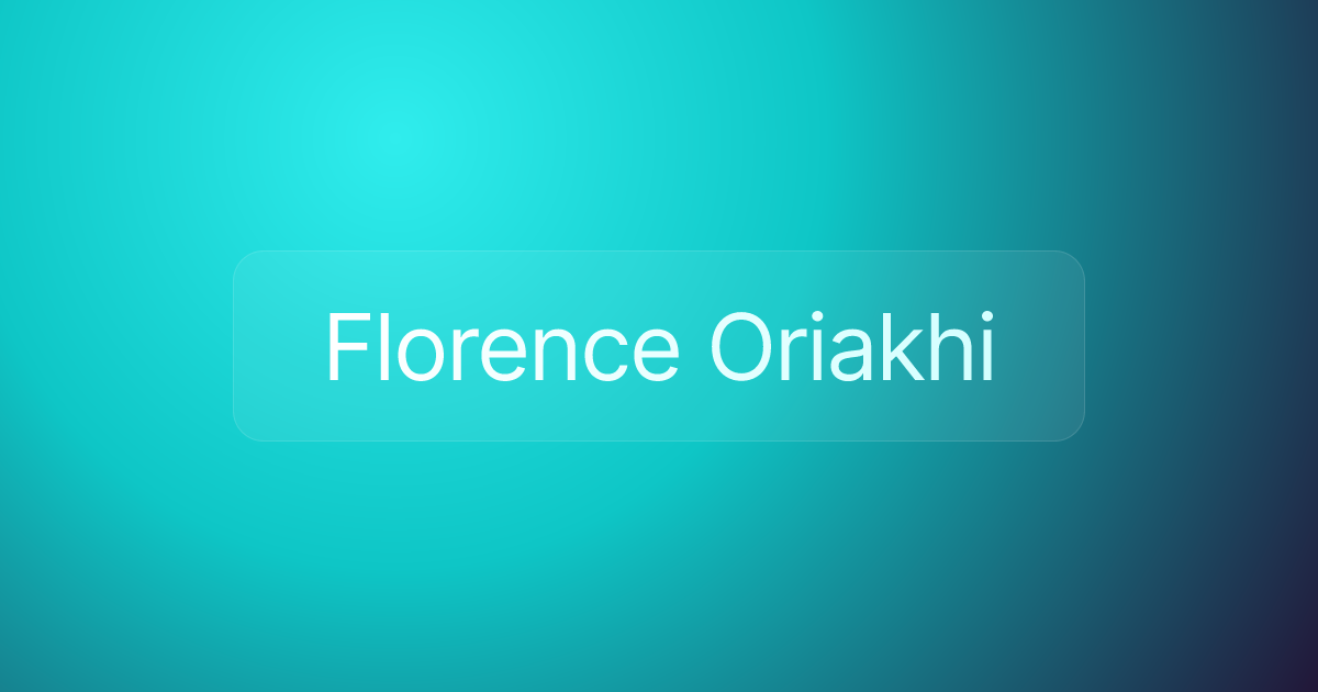 Florence Oriakhi