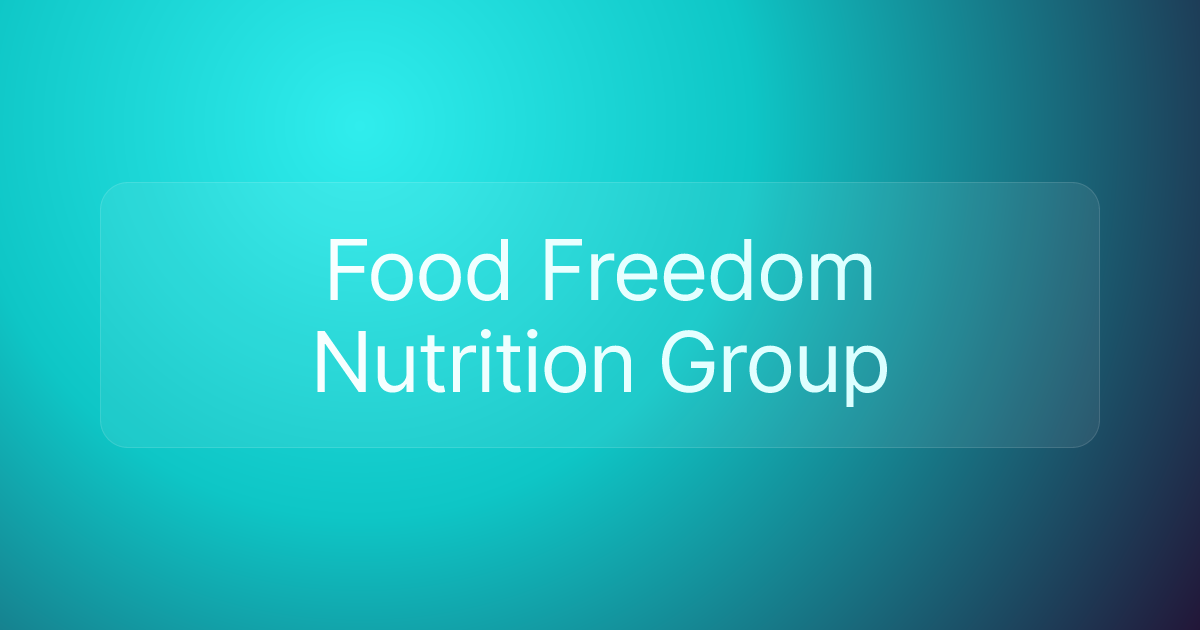 Food Freedom Nutrition Group